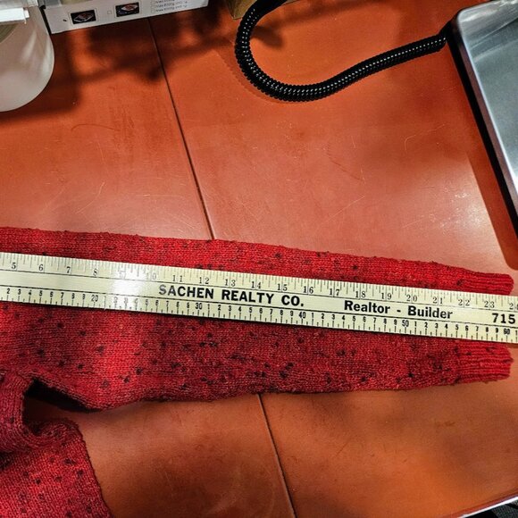 J. Jill Women's Large Buttoned Shoulder Pullover Sweater Red NEW with Tags - Picture 12 of 14